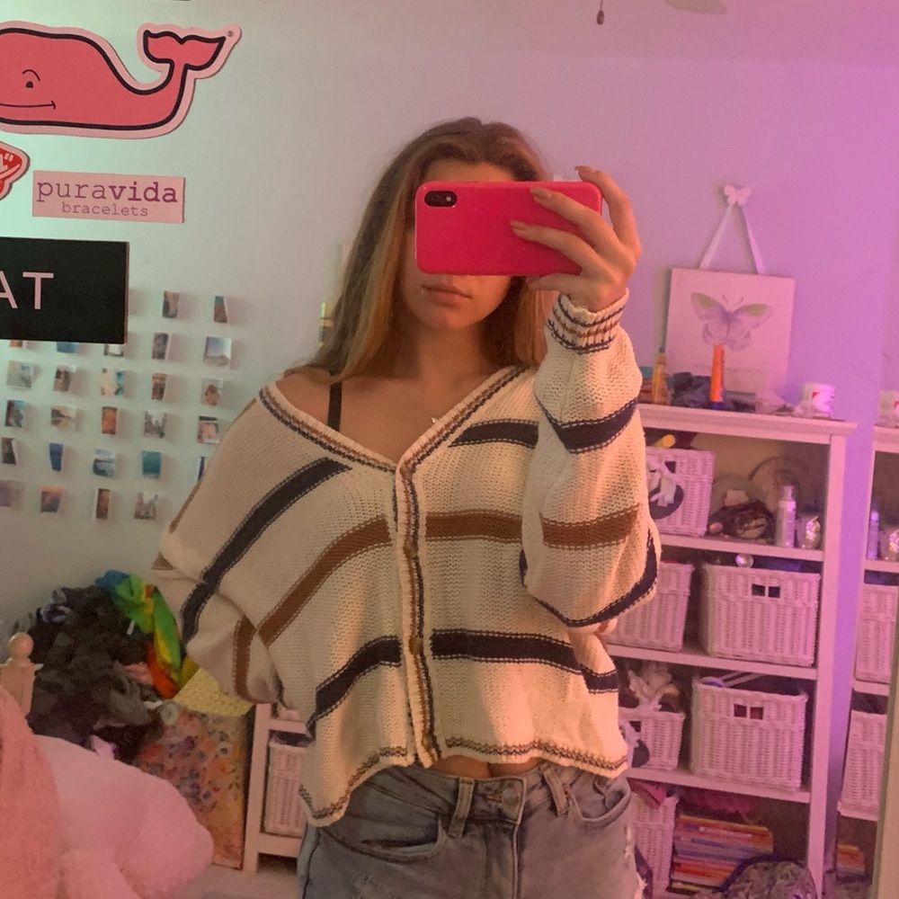 Pacsun button down oversized cardigan